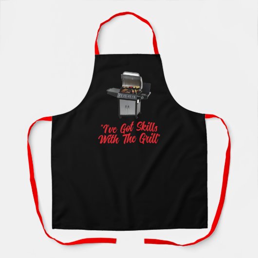 "Skills" All-Over Print Schort, Medium Schort (Voorkant)