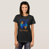 Skills and Brains Electro Engineer Electrician T-shirt (Voorkant volledig)