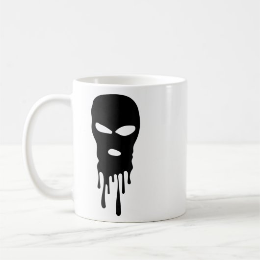 Skimasker Balaclava Bandit Mask Robber Mask Hip Ho Koffiemok (Links)