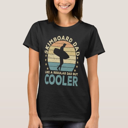 Skimboard Dad Skimboarder Skimboarding T-shirt (Voorkant)