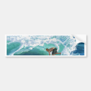 Skimboardsurfer Bumpersticker
