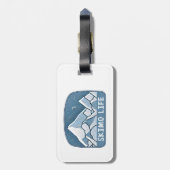 Skimo Life Bagagelabel (Achterkant verticaal)