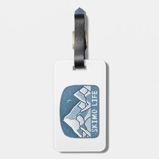 Skimo Life Bagagelabel (Achterkant verticaal)