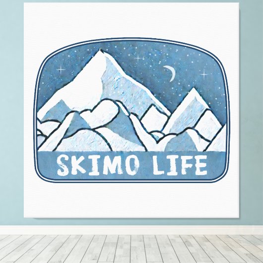 Skimo Life Canvas Afdruk (Insitu (Houten vloer))