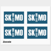 Skimo Rechthoekige Sticker (Vel)