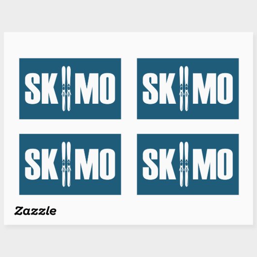 Skimo Rechthoekige Sticker (Vel)