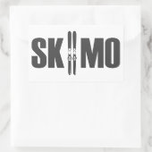 SkiMo Rechthoekige Sticker (Tas)