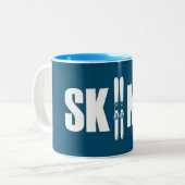 Skimo Tweekleurige Koffiemok (Voorkant links)