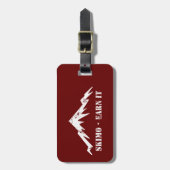 Skimo, verdien het bagagelabel (Voorkant verticaal)