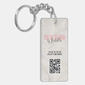 Skin Care Beauty QR Code Scan to Book Appointing Sleutelhanger (Voorkant Links)