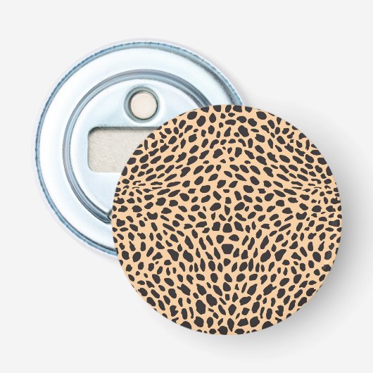 Skin cheetah decor button flesopener (Voorkant)