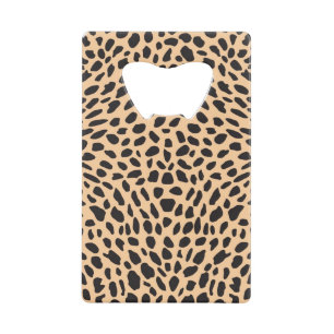 Skin cheetah decor kredietkaart flessenopener