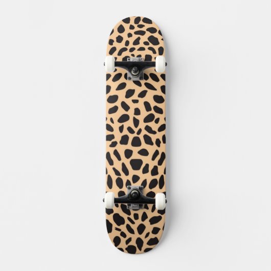 Skin cheetah decor skateboard (Voorkant)