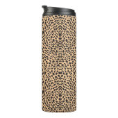 Skin cheetah decor thermosbeker (Geroteerd rechts)