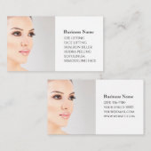 Skincare & Beauty Salon Visitenkarte Visitekaartje (Voorkant / Achterkant)