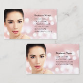 Skincare & Beauty Salon Visitenkarte Visitekaartje (Voorkant / Achterkant)