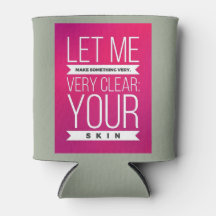 Skincare consultant bier cozie cooler grappig duid