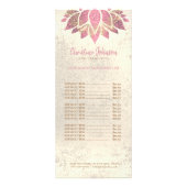 Skincare Esthetician Hot Pink Lotus op Faux folie Reclamekaart (Voorkant)