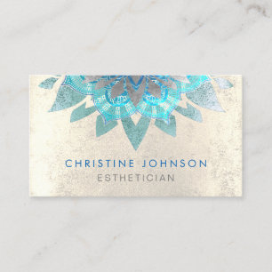 Skincare Esthetics Grijs blauwgroen Visitekaartje