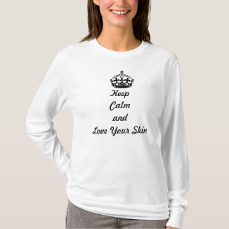Skincare Lovers "Hou kalm en hou van je huid" T-shirt