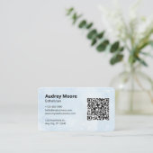 Skincare Make-up Esthetische Logo QR Code Sjablone Visitekaartje (Staand voorkant)