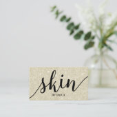 Skincare Salon Spa Esthetician Ivory Appointment Afsprakenkaartje (Staand voorkant)