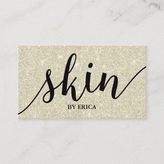 Skincare Salon Spa Esthetician Ivory Appointment Afsprakenkaartje (Voorkant)