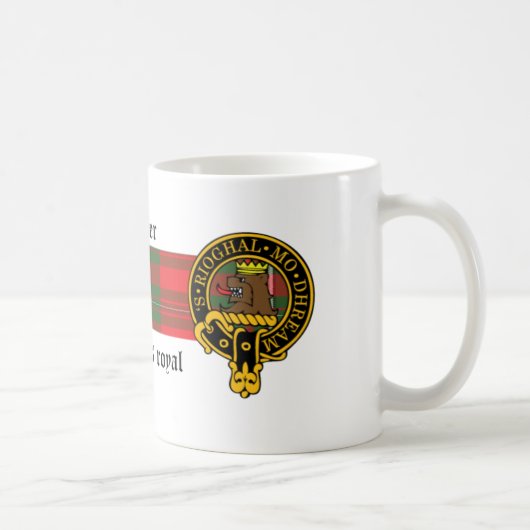 Skinner Scottish crest and Tartan mok (Rechts)
