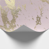 Skinny Amethyst Gold Marble Shiny Glam Abstract Cadeaupapier (Hoek)