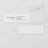 Skinny Black White Aantrekkelijk Visitekaartje (Voorkant / Achterkant)