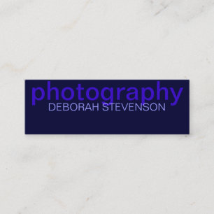 Skinny Blue Plain Photography Visitekaartje