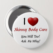Skinny Body Care Ronde Button 4,0 Cm (Voorkant /achterkant)