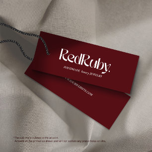 Skinny Business Logo Hang Tag Kaarten Mini Visitekaartjes