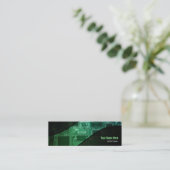 Skinny Computer Chip Visitekaartjes (Staand voorkant)