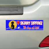 Skinny Dipping Bumpersticker (Op auto)
