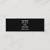 Skinny  Foto Visitekaartjes (Achterkant)