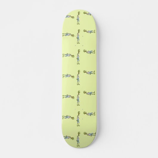Skinny groene zombie skateboard (Voorkant)