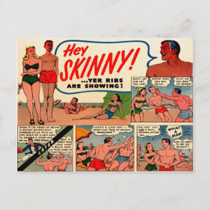  Skinny Guy Mail Order Advertisation Briefkaart