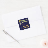 Skinny Jack Vierkante Sticker (Envelop)