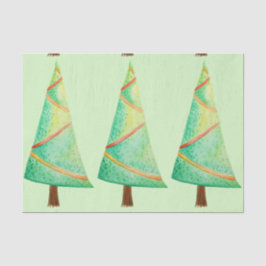 Skinny kerstbomen tissuepapier