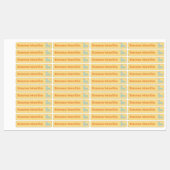 Skinny labels voor pennen - Roller Disco Yellow (Vel)