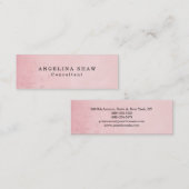 Skinny look Bloemroze Professional Mini Visitekaartje (Voorkant / Achterkant)