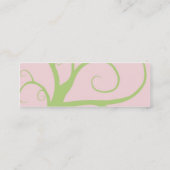 Skinny Mini Modern Boom Roepen/Visitekaartje Contactkaartje (Achterkant)