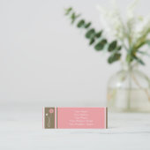 Skinny Mini Modern Floral Calling / Visitekaartje (Staand voorkant)