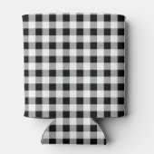 Skinny Monogram Initialen, Buffalo Check Pattern Blikjeskoeler (Achterkant)