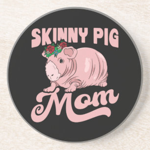 Skinny Pig Mama Zandsteen Onderzetter