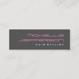 Skinny Professional Script Grey Pink Visitekaartje