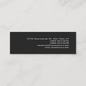 Skinny Professional Script Grey Pink Visitekaartje (Achterkant)