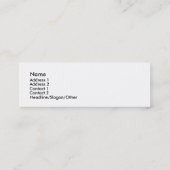 Skinny-profielkaart LOUD Mini Visitekaartje (Achterkant)