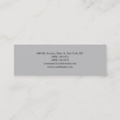 Skinny Silver Grey  Professional Mini Visitekaartje (Achterkant)
